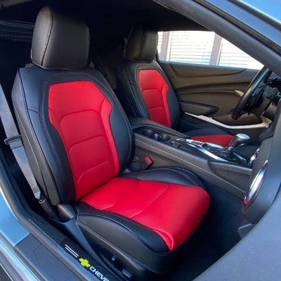 2016+ Chevrolet Camaro Convertible Custom Leather Seat Covers