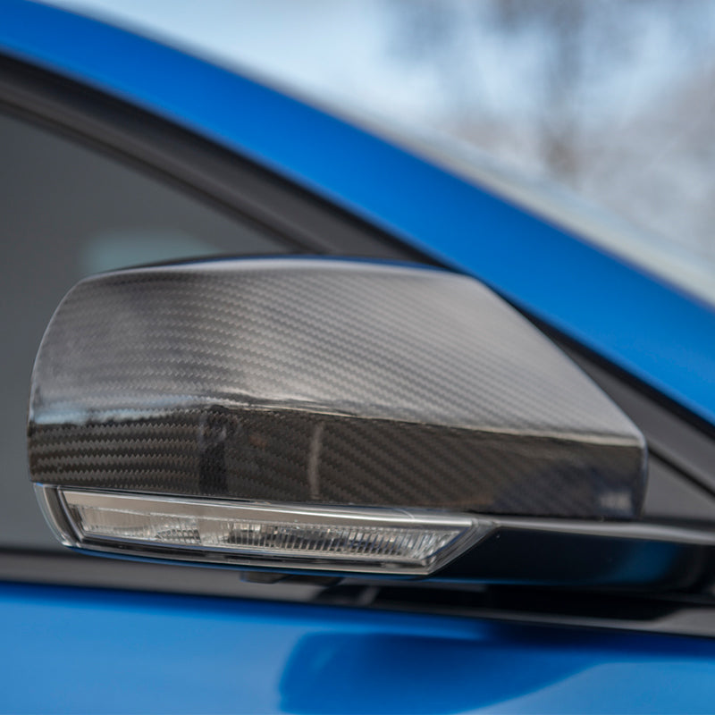 2013-18 Cadillac ATS ATS-V Sedan | GM Factory DRY CARBON FIBER Side Mirror Covers