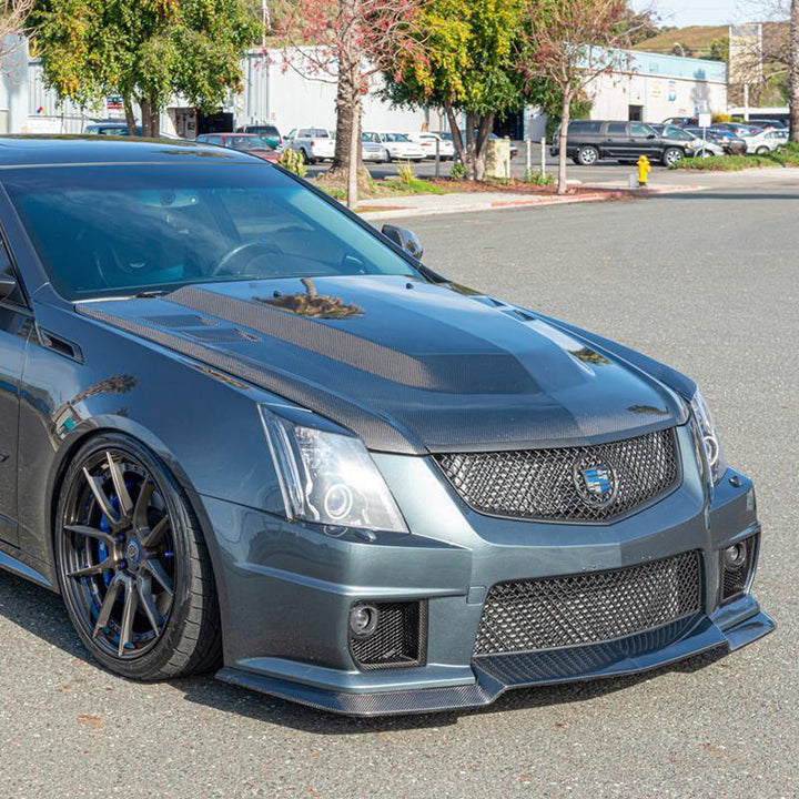 2009-15 Cadillac CTS-V Carbon Fiber Front Splitter - Extreme Online Store