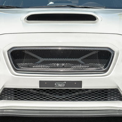 2015-17 Subaru WRX STi | CS Style Carbon Fiber Front Grille Cover - Extreme Online Store