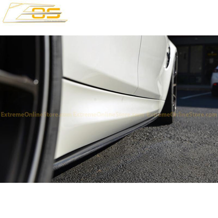 Carbon Fiber Front Splitter Lip W/ Side Skirts | 14-Present BMW F80 M3 - ExtremeOnlineStore