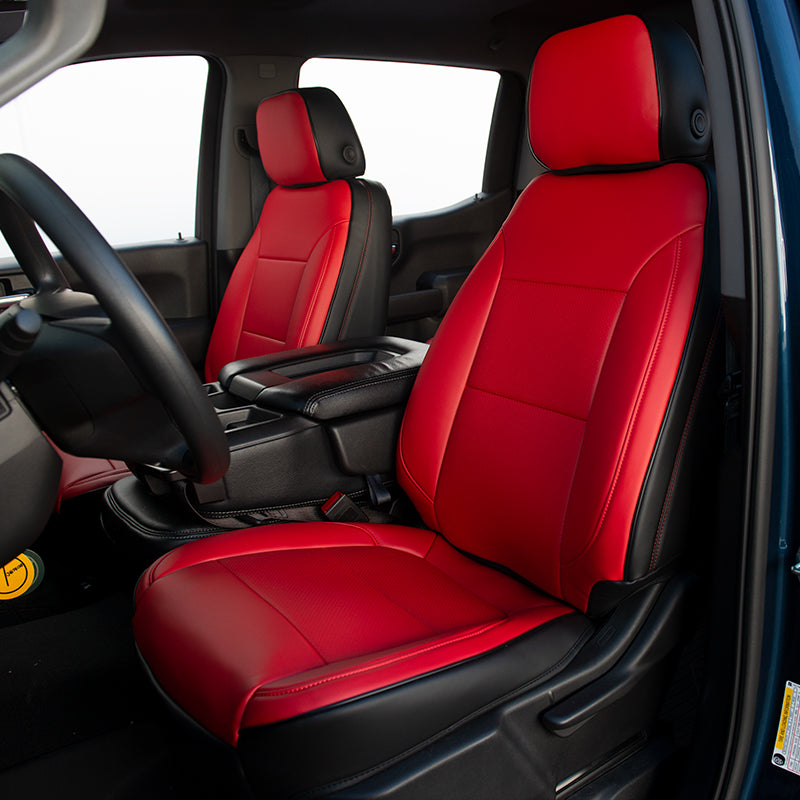 2019-Up Chevrolet Silverado Premium Custom Leather Seat Covers