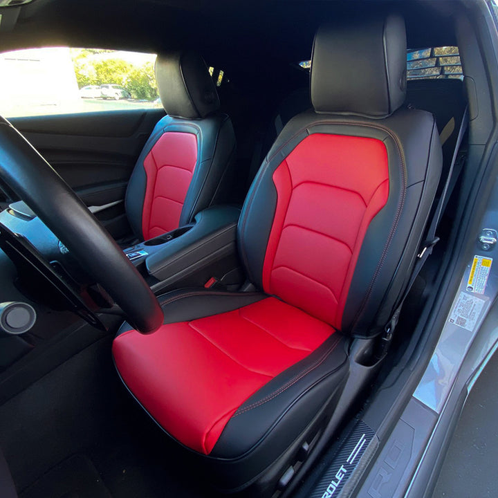6th Gen Camaro Coupe Custom Leather Seat Covers