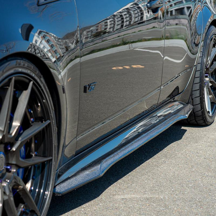 2009-14 Cadillac CTS-V Carbon Fiber Side Skirts - Extreme Online Store
