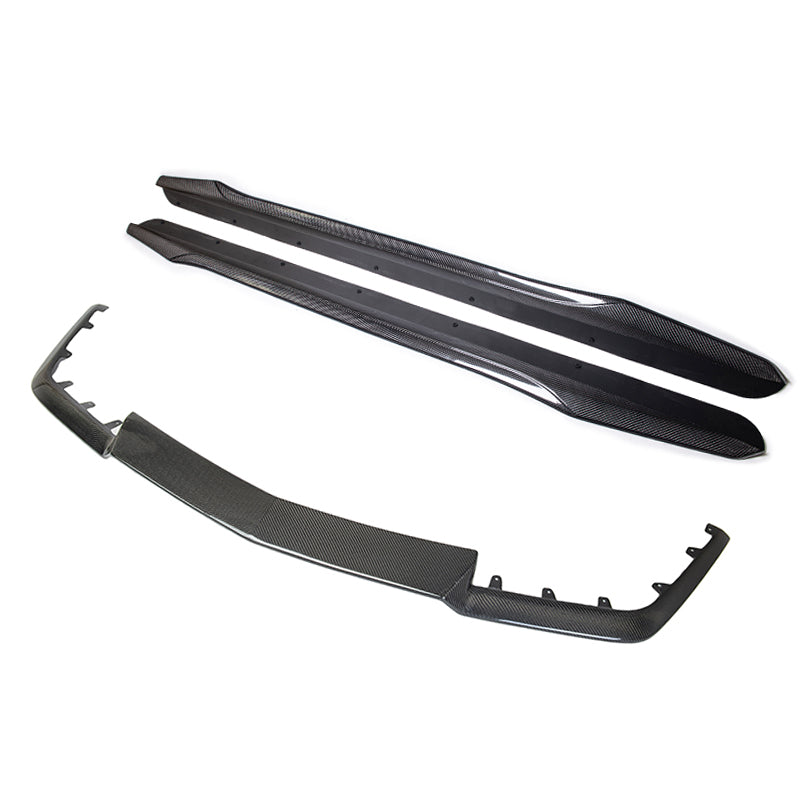 2009-15 Cadillac CTS-V Carbon Fiber Front Splitter &amp; Side Skirts