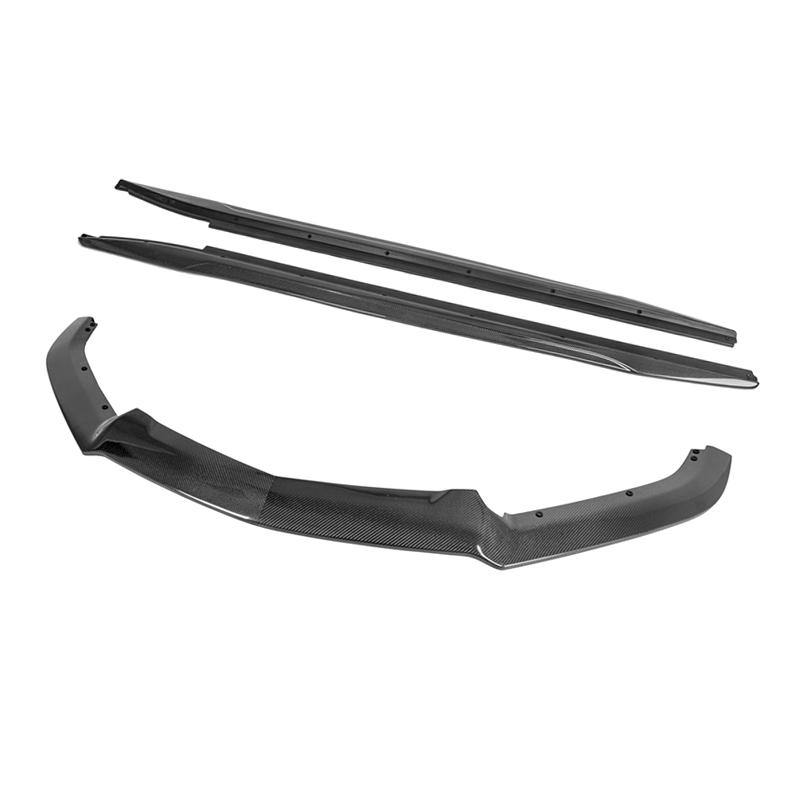 2014-19 Cadillac CTS Carbon Fiber Front Splitter &amp; Side Skirts - Extreme Online Store