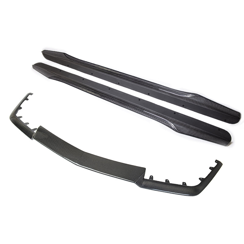 2009-15 Cadillac CTS-V Carbon Fiber Front Splitter &amp; Side Skirts