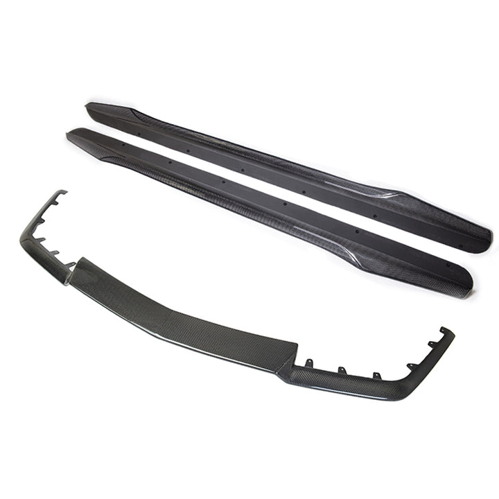 2009-15 Cadillac CTS-V Carbon Fiber Front Splitter &amp; Side Skirts