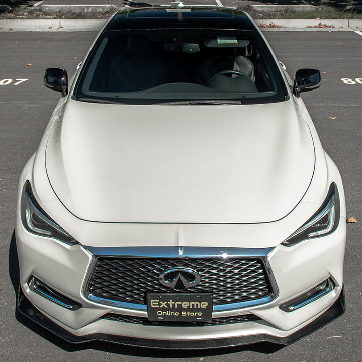 2017-Up Infiniti Q60 Carbon Fiber Front Splitter Ground Effect