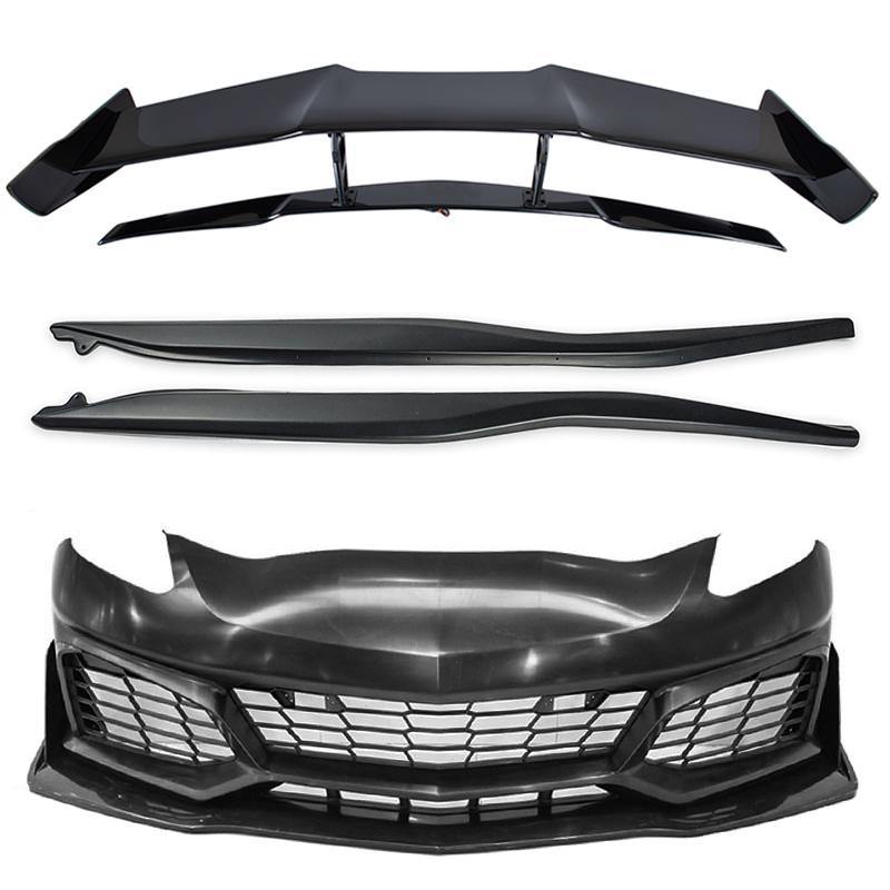 【一部予約販売】 Corvette C7 ZR1 Full Aero Kit | Front Bumper Side & Rear Spoiler ボディ・フェイスケア